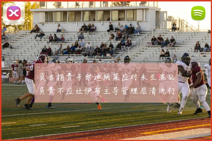 莫吉指责卡尔迪纳莱应对米兰混乱负责不应让伊布主导管理层清洗行动