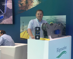 Here I am with the Running Line Dynamometer at Seatrade Offshore Marine & Workboats in Abu Dhabi.