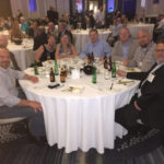 Enjoying a networking dinner with fellow below-the-hook equipment manufacturer Modulift and others at AWRF.