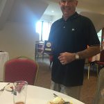 Gary Mullins, of Action Coach, celebrates his charity golf day success.